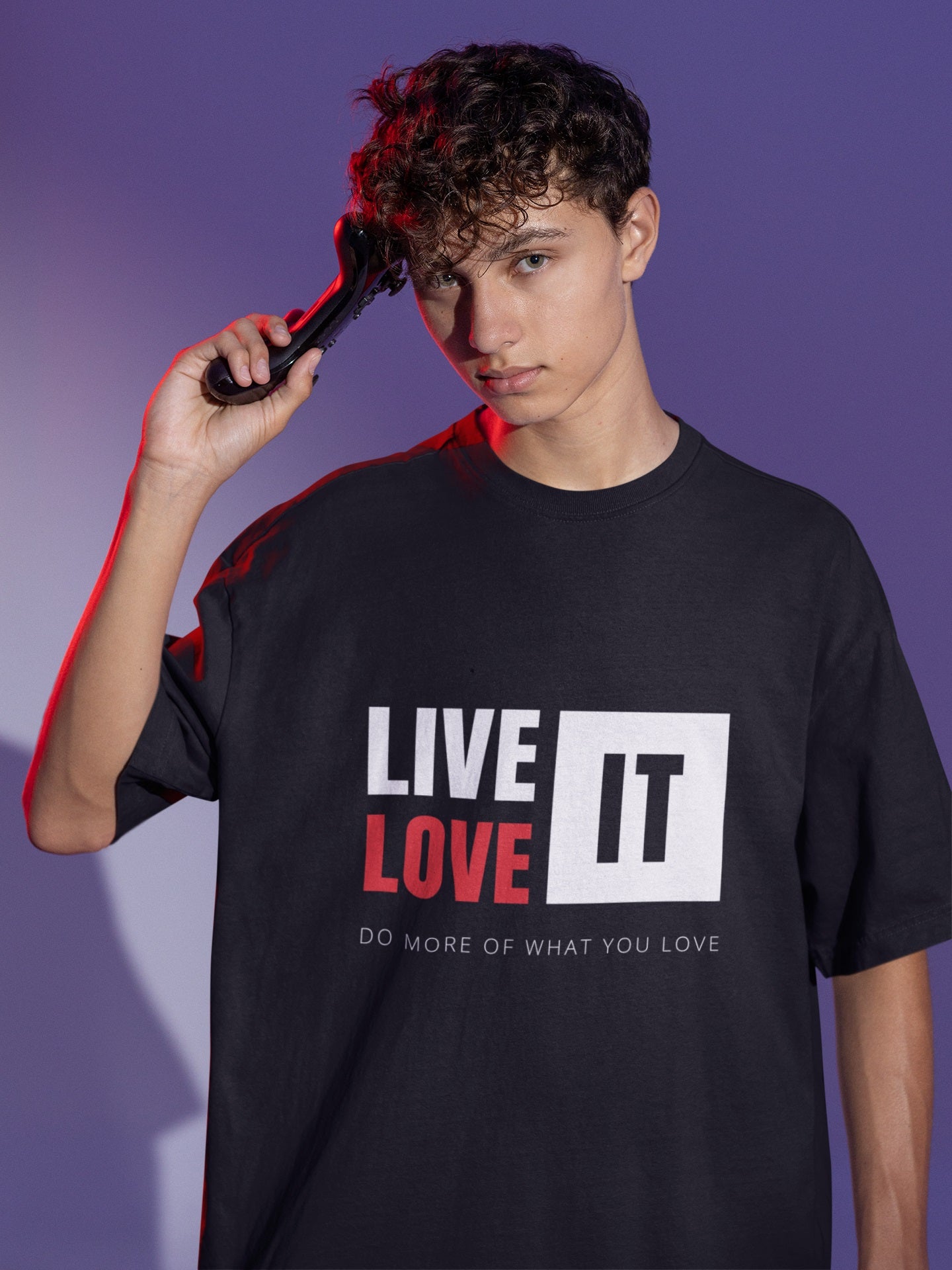 Expanse Premium Quality Oversized T-Shirt Crafted with 100% Combed Cotton for For Teen, Boys, Girls Men & Women - Live it